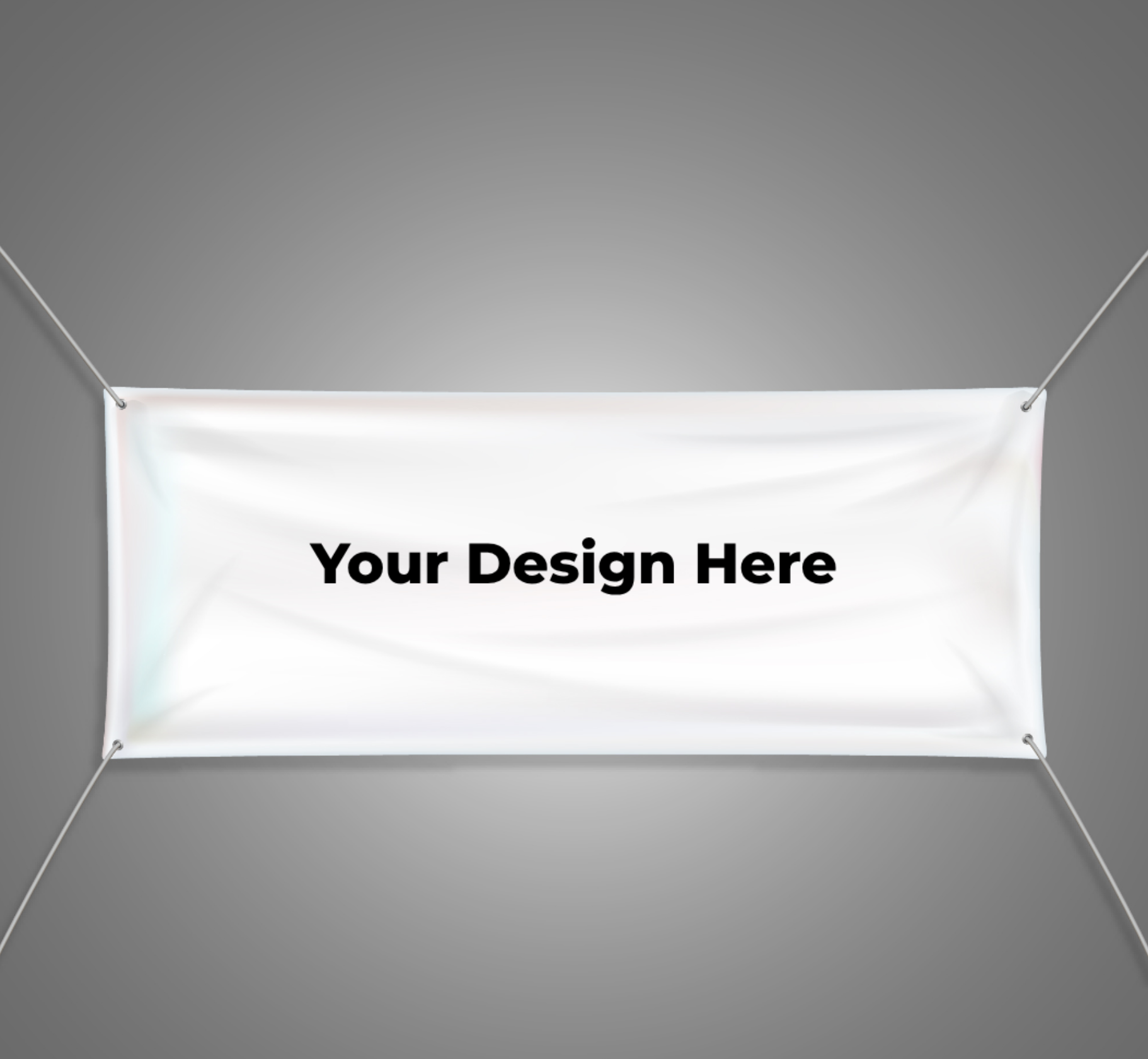 Professional vinyl banner display